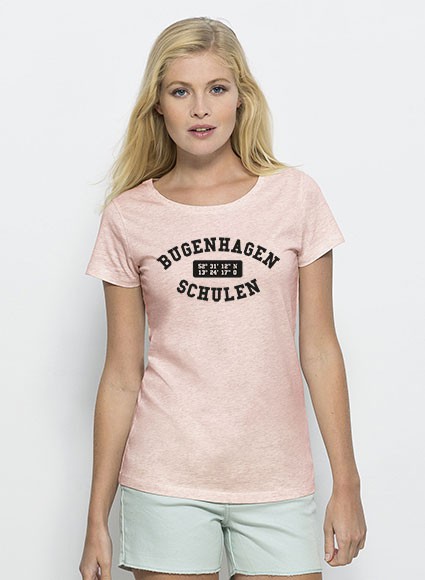 T-Shirt - Damen - 100% Biobaumwolle - heatherpink